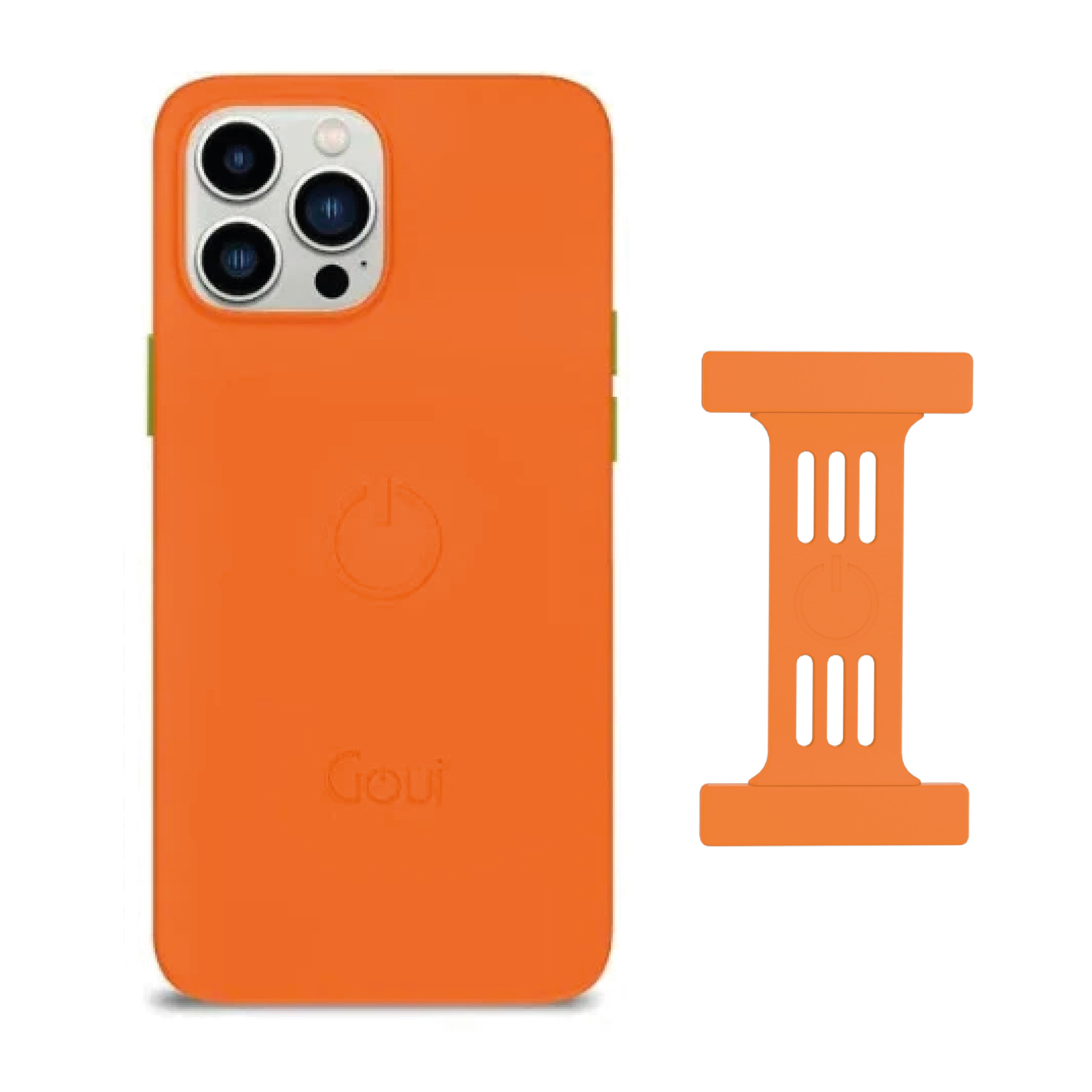 Goui iPhone 16 Pro Case Tiger Orange + Strap