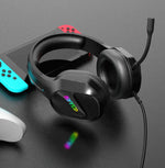 Colusi Gaming Stereo 3.5+USB Headphone RGB Light|Black