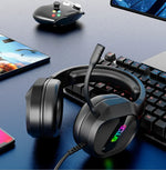 Colusi Gaming Stereo 3.5+USB Headphone RGB Light|Black