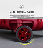 90 Percent Trolly Aluminum Suitcase 4 Wheels 28 Inch | Silver