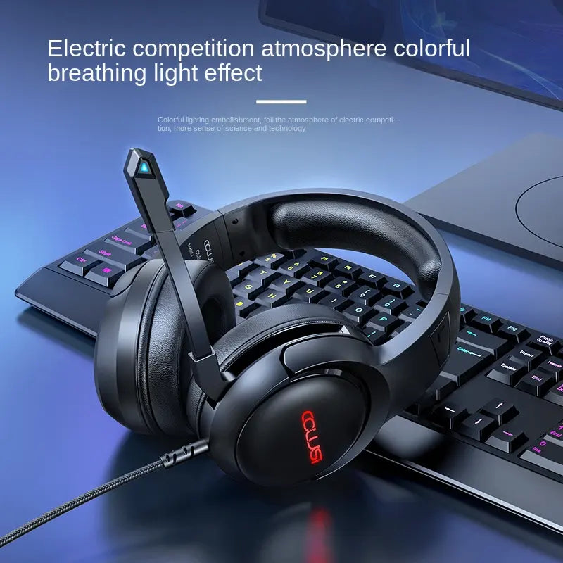 Colusi Multi-Platform Gaming Headset – 3.5mm + USB For PC, PS4/PS5, Xbox, Switch | Black
