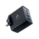 Asli Global Fast Charger 67W GaN Technology - 2 USB & 2 Type-C Ports | Black