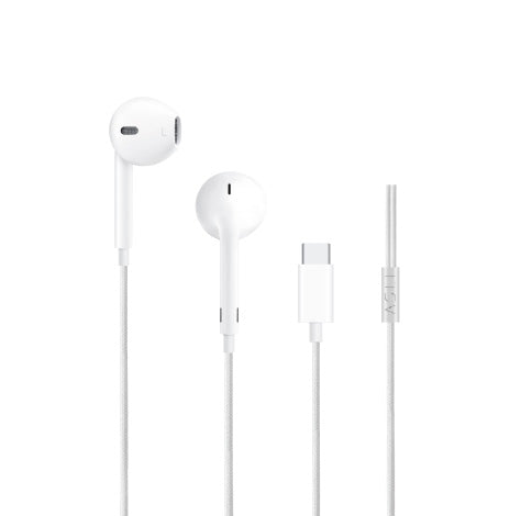 Asli Global USB-C 1.2M SoundPods Earphones with Noise Isolation Technology - White | HF-CDW