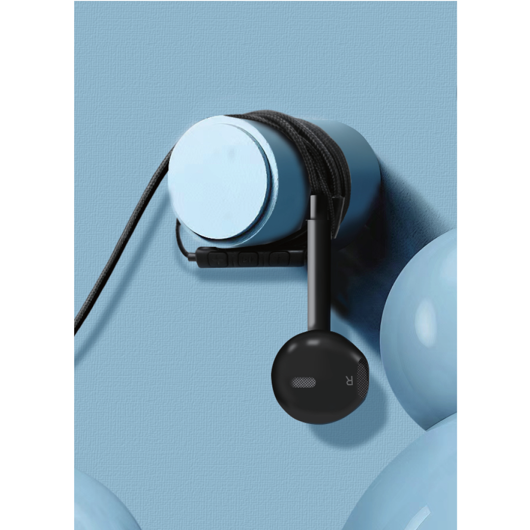 Asli Global SoundPods Mono Single Earphone with Lightning Connector, 1.2m | Black