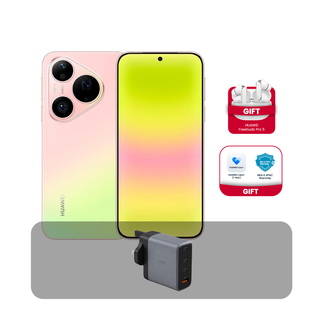 هاتف هواوي +Pura 90S Pro، 5G ، ثنائي الشريحة، 12GB RAM، 256GB، شاشة 6.6 بوصة OLED، 120Hz + عرض الباندل | وردي