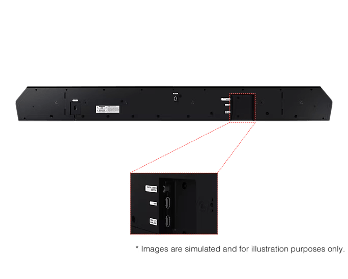 سامسونج 5.1.2 قناة لاسلكية دولبي أتموس ساوند بار | HW-Q800C/ZN
