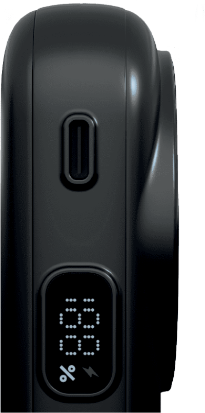 محطة الطاقة المحمولة TrioEnergia من ليزل 10,000 مللي أمبير × 3 تدعم الشحن اللاسلكي مع كيبل مدمج |أسود