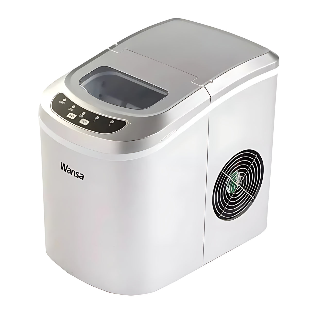 Wansa HZB-12A Ice Maker, 12kg Capacity | Silver