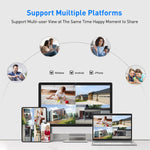 كاميرا مراقبة ذكية تعمل بالطاقة الشمسية عالية الدقة