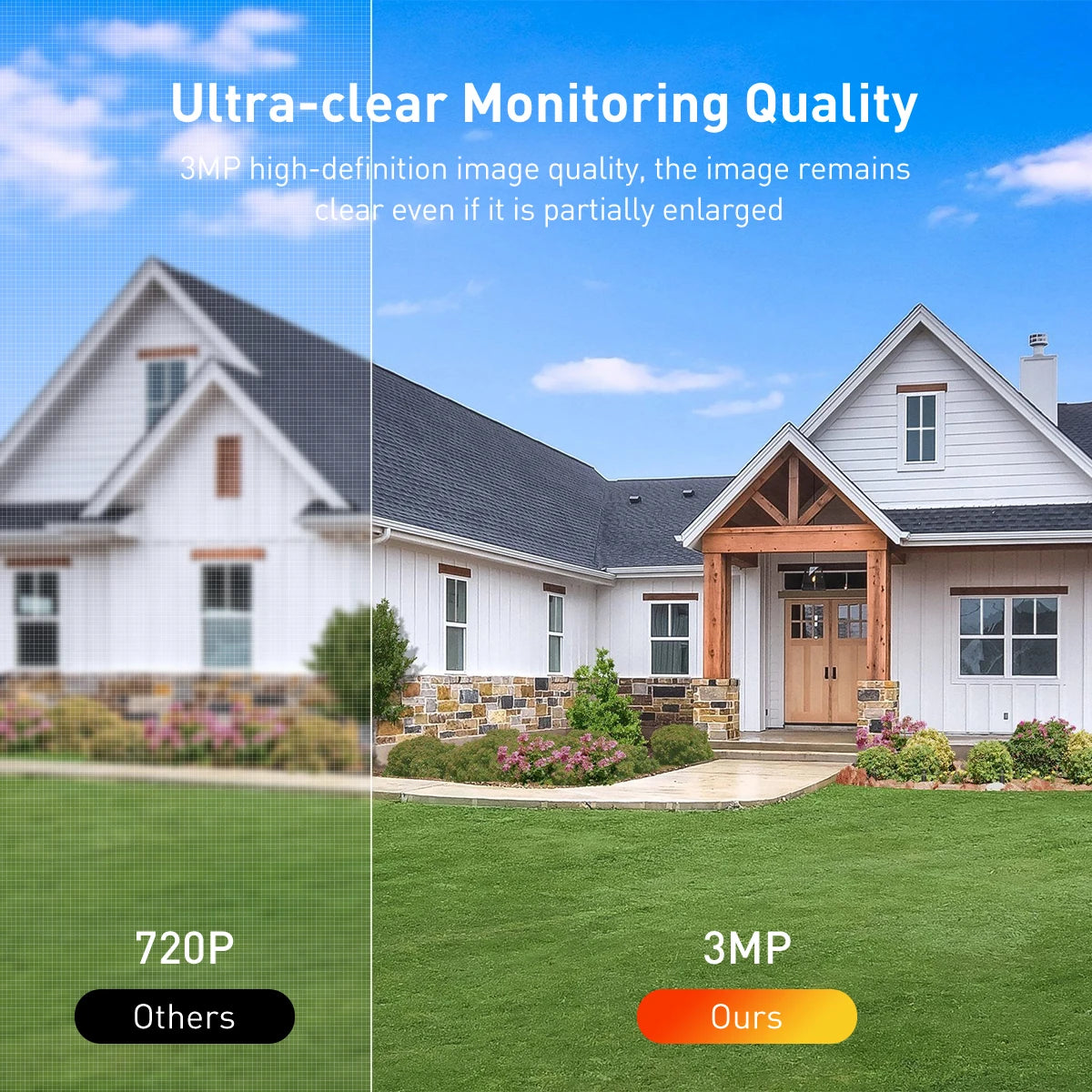كاميرا مراقبة ذكية تعمل بالطاقة الشمسية عالية الدقة