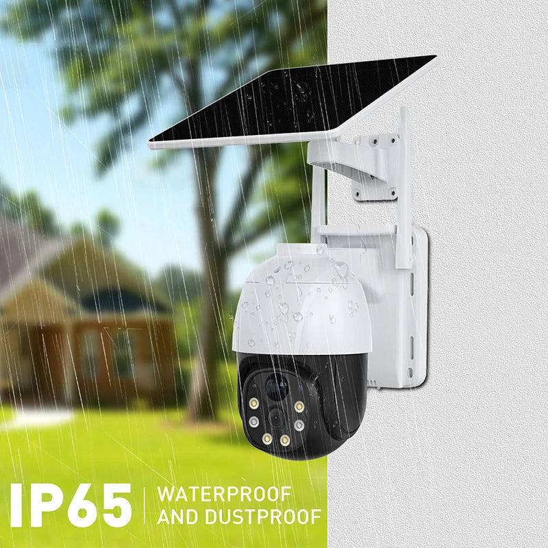 كاميرا مراقبة ذكية تعمل بالطاقة الشمسية عالية الدقة