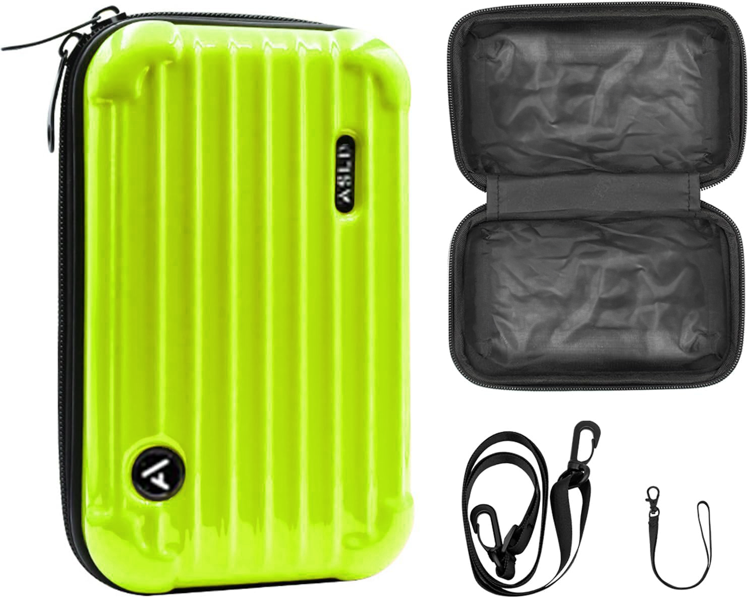 Asli Global Hard Shell Amenity Case Travel Bag |Green
