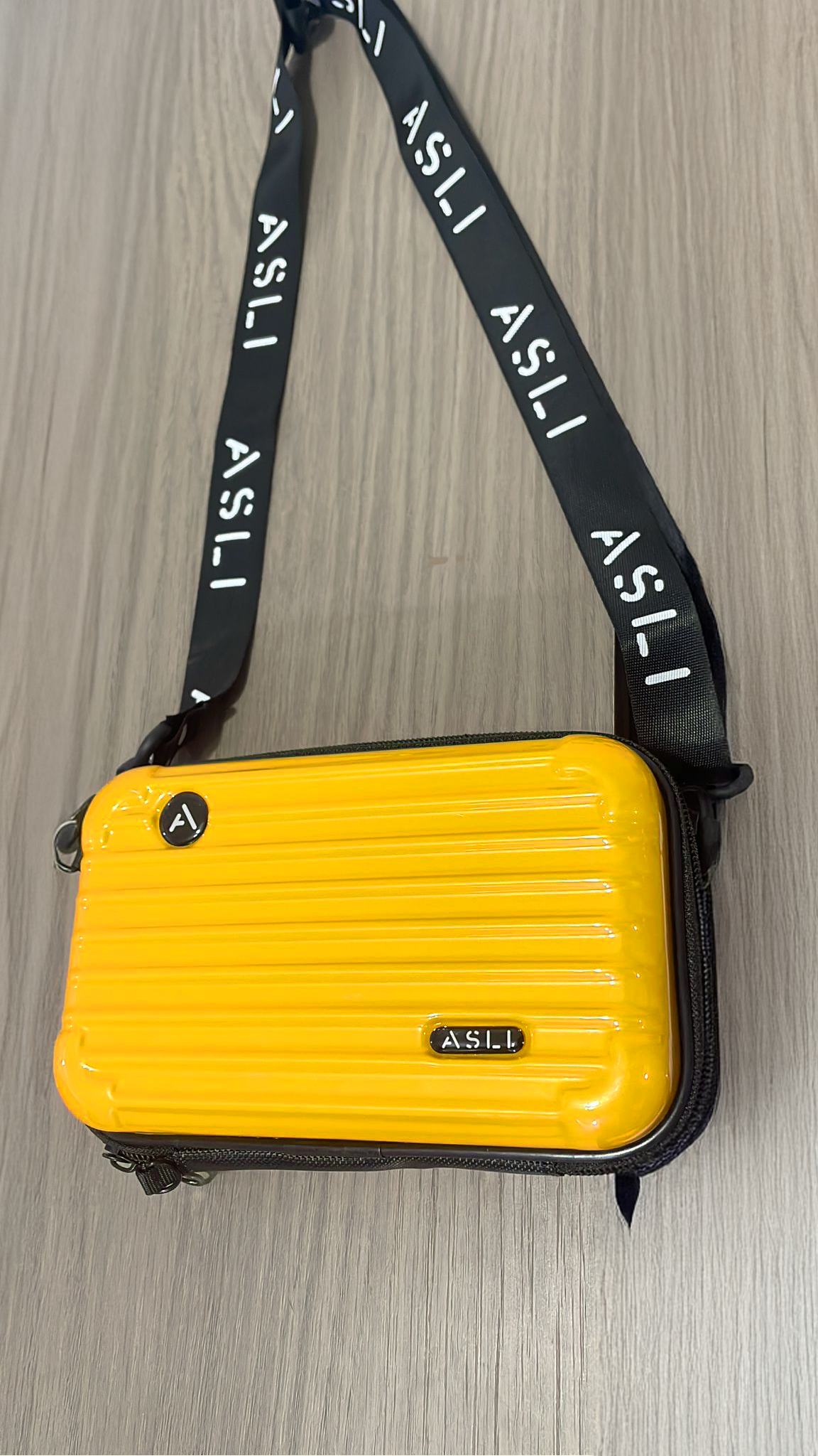 Asli Global  Hard Shell Amenity Case Travel Bag |Gold