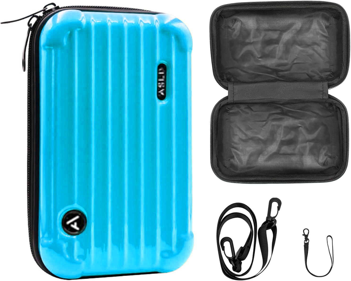 Asli Global Hard Shell Amenity Case Travel Bag |Blue