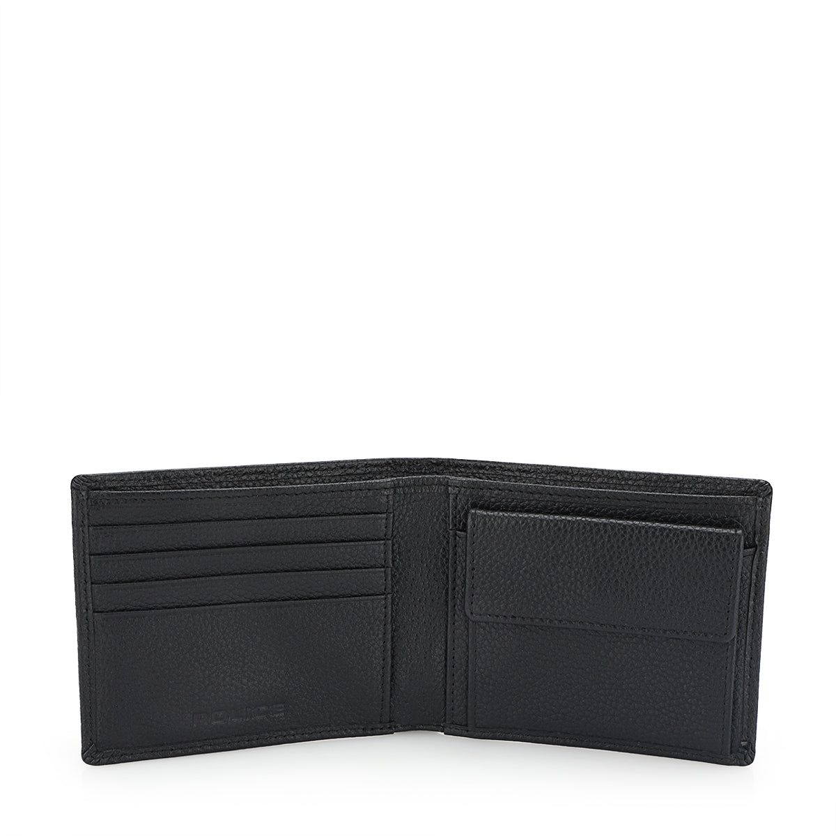 Police Drum Wallet Coin Black