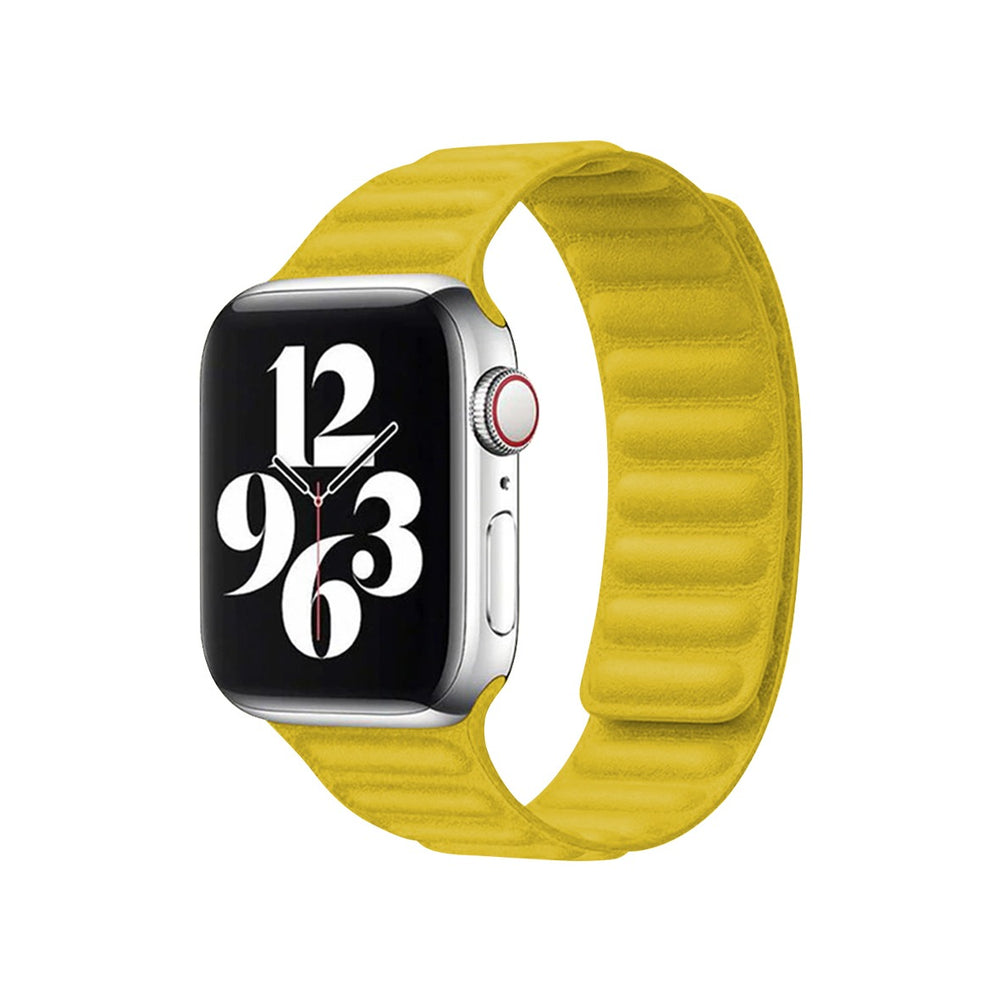 Coteetcl 44/45MM For Watch Dual Magnetic Watch Band | Lemon Yellow