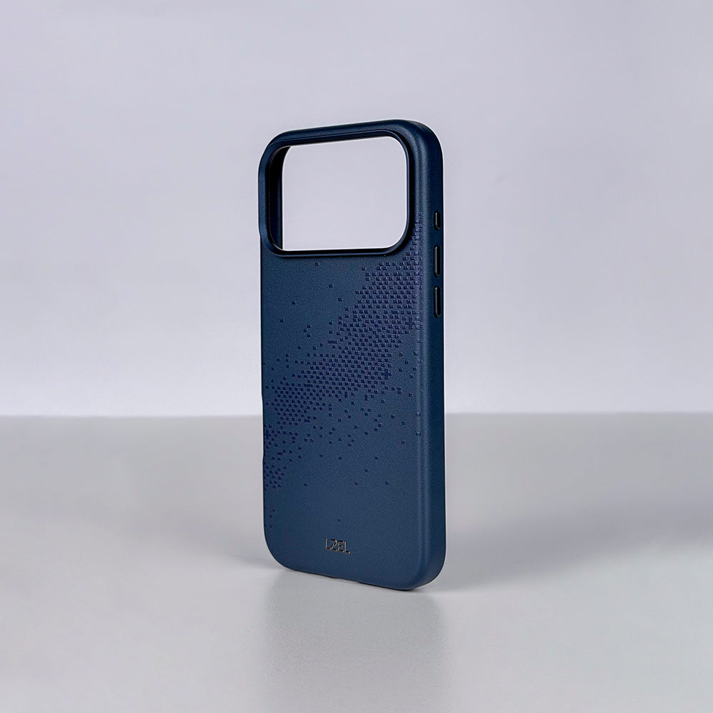 كفر LZEL LEATHERWAVE MAG من الجلد الفاخر بدعم MagSafe ونقشة متموجة لـ iPhone 18 Pro و18 Pro Max