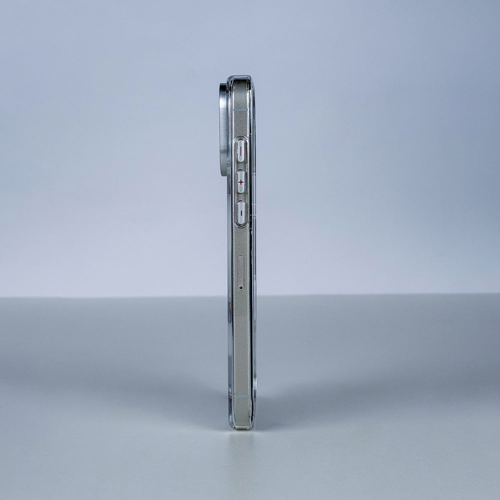 كڤر حماية LZEL CLEARSHIELD MAG شفاف للغاية ومتوافق مع MagSafe لآيفون 18 Pro | أبيض
