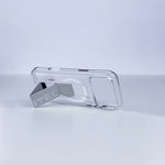 aslitec Magstand Crystal Clear Magsafe With Leather Kickstand Case For iPhone 18 Pro Max
