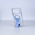 aslitec Magstand Crystal Clear Magsafe With Leather Kickstand Case For iPhone 18 Pro Max