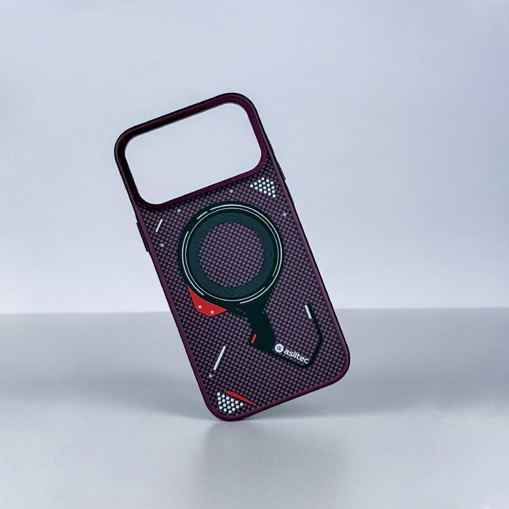كڤر حماية aslitec Cybermech بتصميم هجين ولمسات معدنية ومتوافق مع MagSafe لآيفون 18 Pro Max