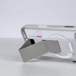 كڤر حماية aslitec Luxestand Mag الشفاف مع MagSafe وحامل جلدي لهاتف iPhone 18 Pro Max