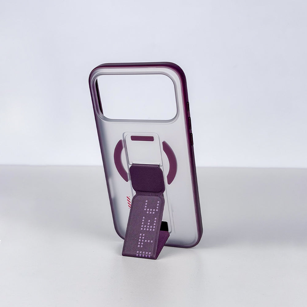 aslitec MATTMAG Matte MagSafe Case with Leather Kickstand for iPhone 18 Pro Max
