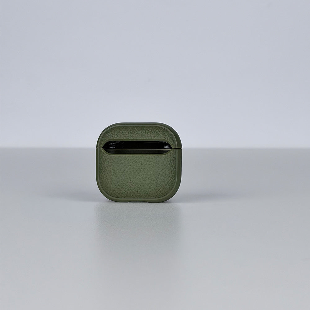 كڤر حماية QIYANG بتصميم جلد الليتشي لسماعات AirPods 5