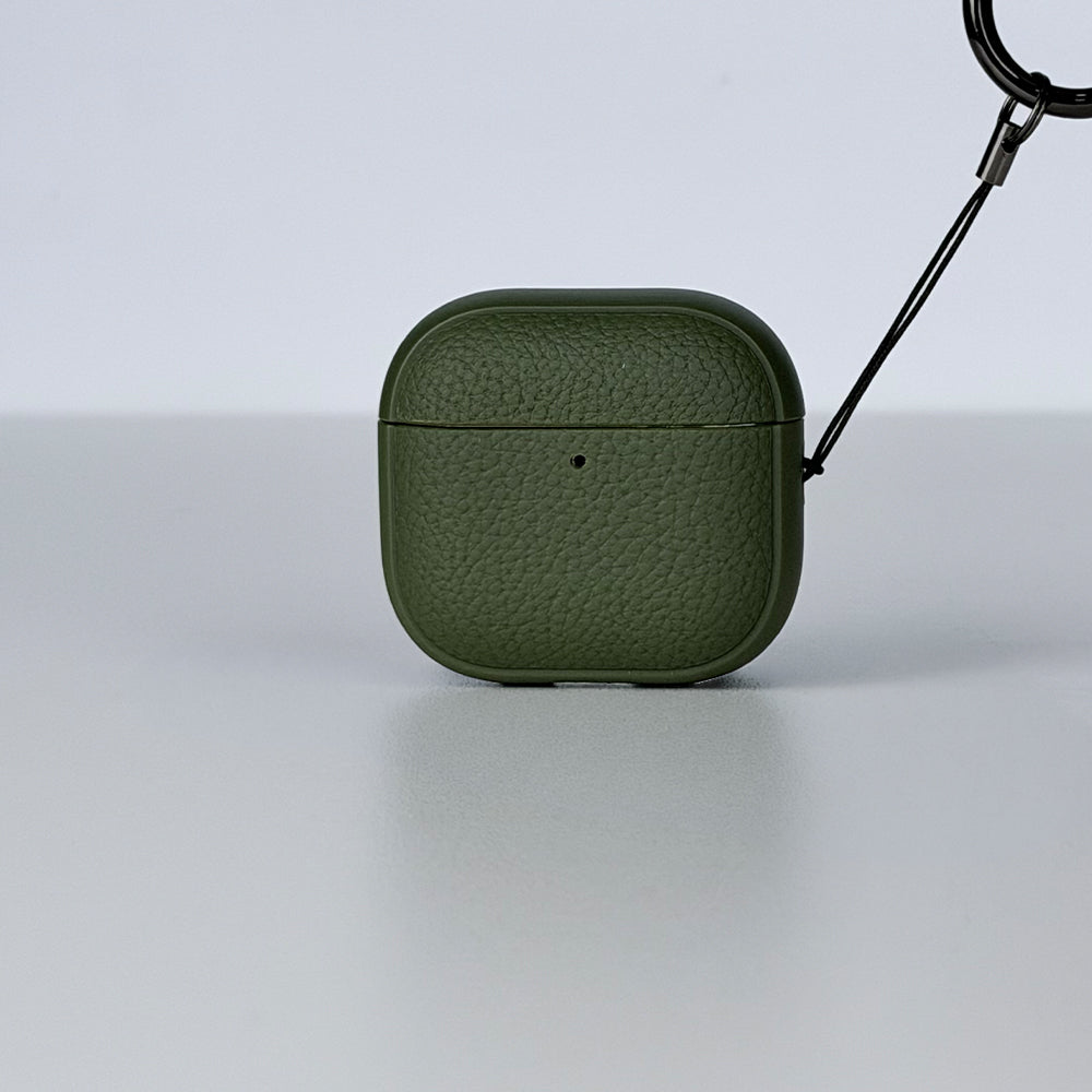 كڤر حماية QIYANG بتصميم جلد الليتشي لسماعات AirPods 5