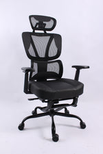 Black Bull Ergonomic Mesh Gaming & Office Chair with Footrest | Black