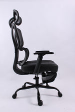 Black Bull Ergonomic Mesh Gaming & Office Chair with Footrest | Black