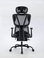 Black Bull Ergonomic Mesh Gaming & Office Chair with Footrest | Black