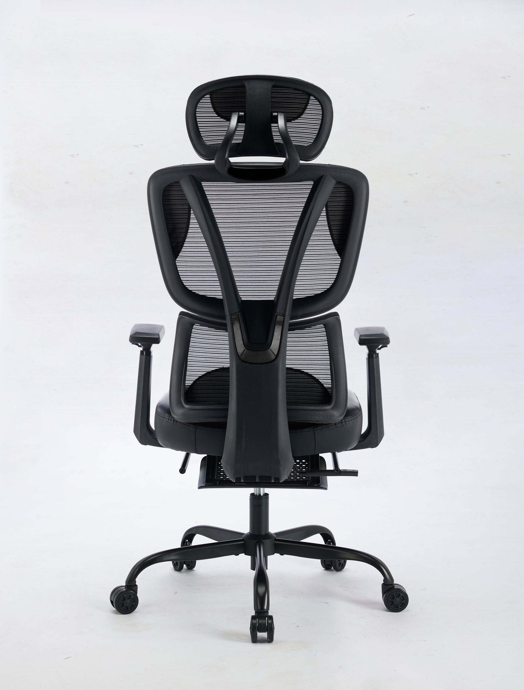 Black Bull Ergonomic Mesh Gaming & Office Chair with Footrest | Black