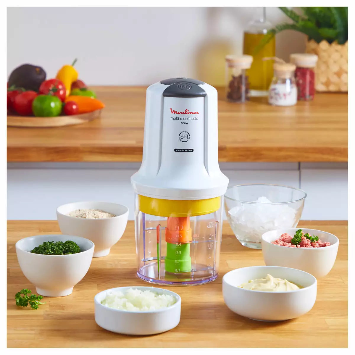 قطاعة من Moulinex المتعددة 6 في 1 بقوة 500 واط