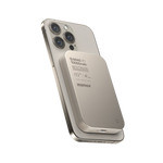 بطارية متنقلة لاسلكية Q.mag مغناطيسية  X1 بسعة 10000 مللي أمبير من Momax | تيتانيوم طبيعي