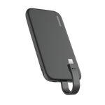 بطارية متنقلة Momax 1-Power Vital بسعة 10000 مللي أمبير مع كابلين مدمجين USB-C و Lightning | أسود

