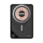 بطارية لاسلكية مغناطيسية مع كيبل USB-C مدمج من موماكس 1-Power X Pro سعة البطارية 10000 مللي أمبير | أسود