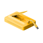 بطارية لاسلكية مغناطيسية مع كيبل USB-C مدمج من موماكس 1-Power X Pro سعة البطارية 10000 مللي أمبير | أصفر