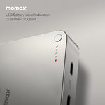 شاحن متنقل Momax Q.MAG X2 GEN2 – سعة 20000mAh متوافق مع MagSafe | أسود