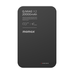 شاحن متنقل Momax Q.MAG X2 GEN2 – سعة 20000mAh متوافق مع MagSafe | أسود
