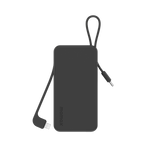 بطارية متنقلة Momax 1-Power Vital بسعة 10000 مللي أمبير مع كابلين مدمجين USB-C و Lightning | أسود

