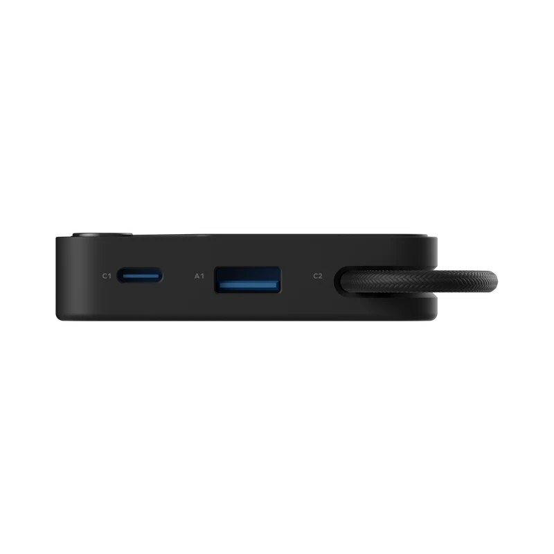 بطارية متنقلة 1-Power X من موماكس 10000 مللي أمبير مع كيبل USB-C مدمج