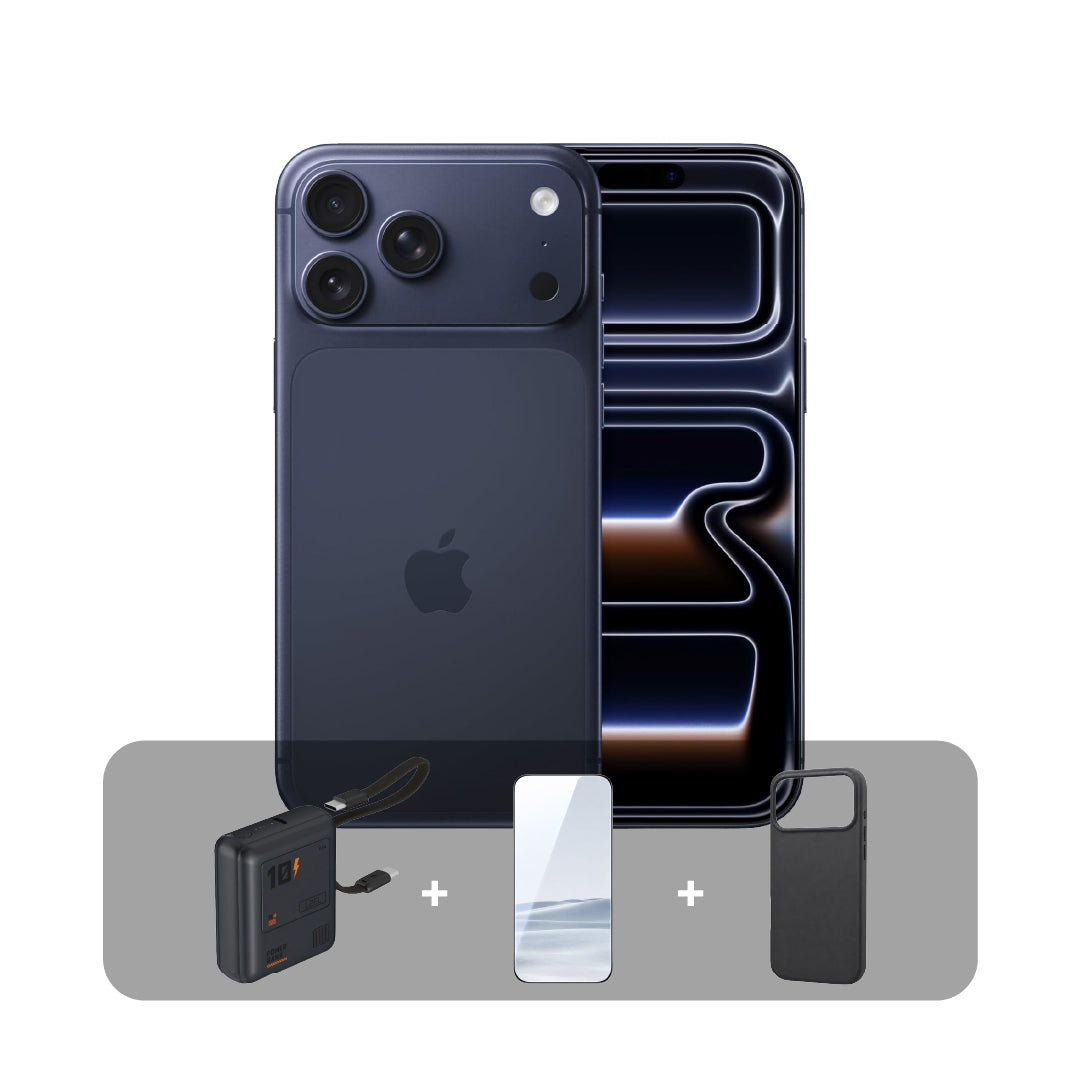 Apple iPhone 17 Pro - 256GB - 6.3 inch - Dual eSim + Bundle Offer (Middle East Version) | Deep Blue