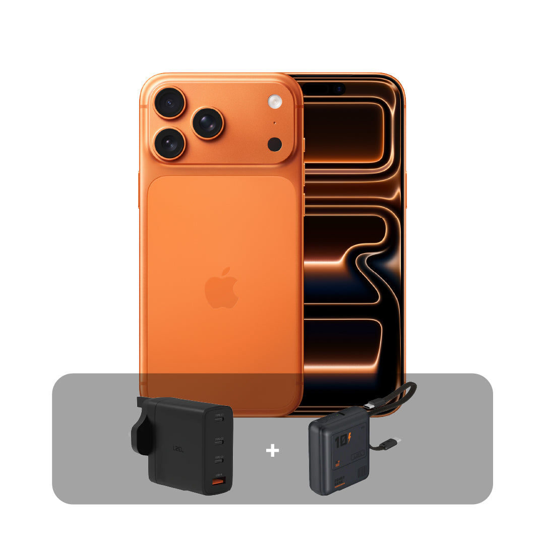 Apple iPhone 17 Pro Max- 256GB - 6.9 inch - Dual eSim+ Bundle Offer (Middle East Version) | Cosmic Orange