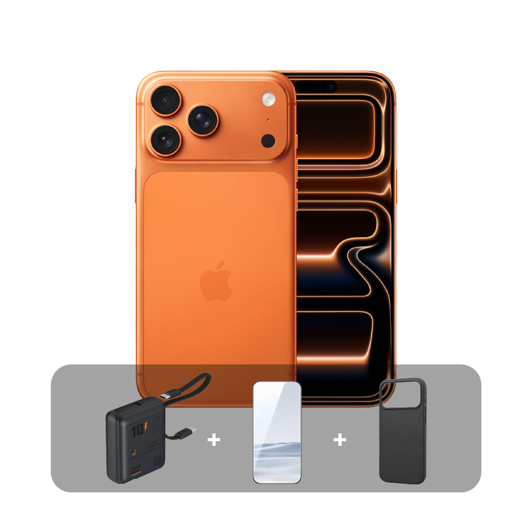 Apple iPhone 17 Pro Max- 256GB - 6.9 inch - Dual eSim+ Bundle Offer (Middle East Version) | Cosmic Orange
