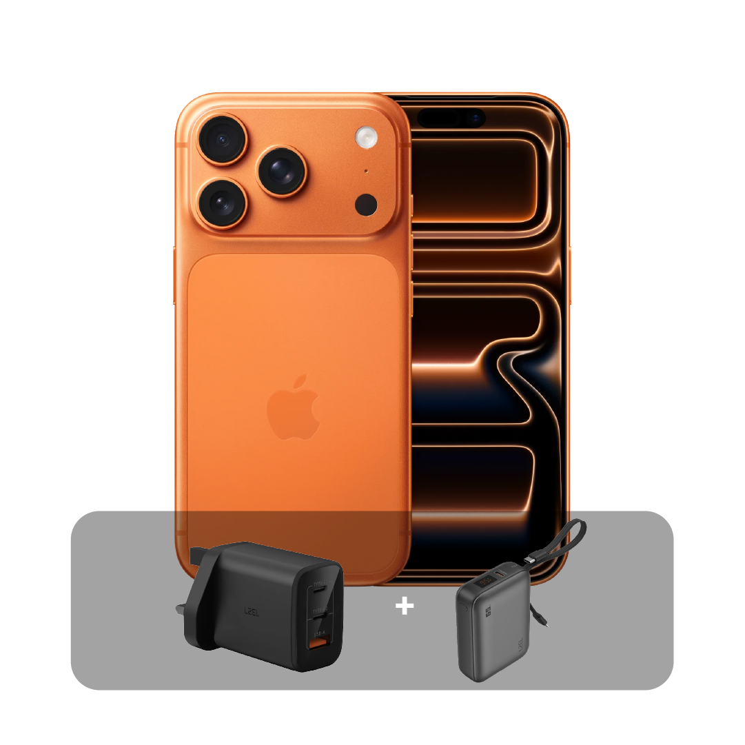 Apple iPhone 17 Pro - 256GB - 6.3 inch - Dual eSim + Bundle Offer (Middle East Version) | Cosmic Orange
