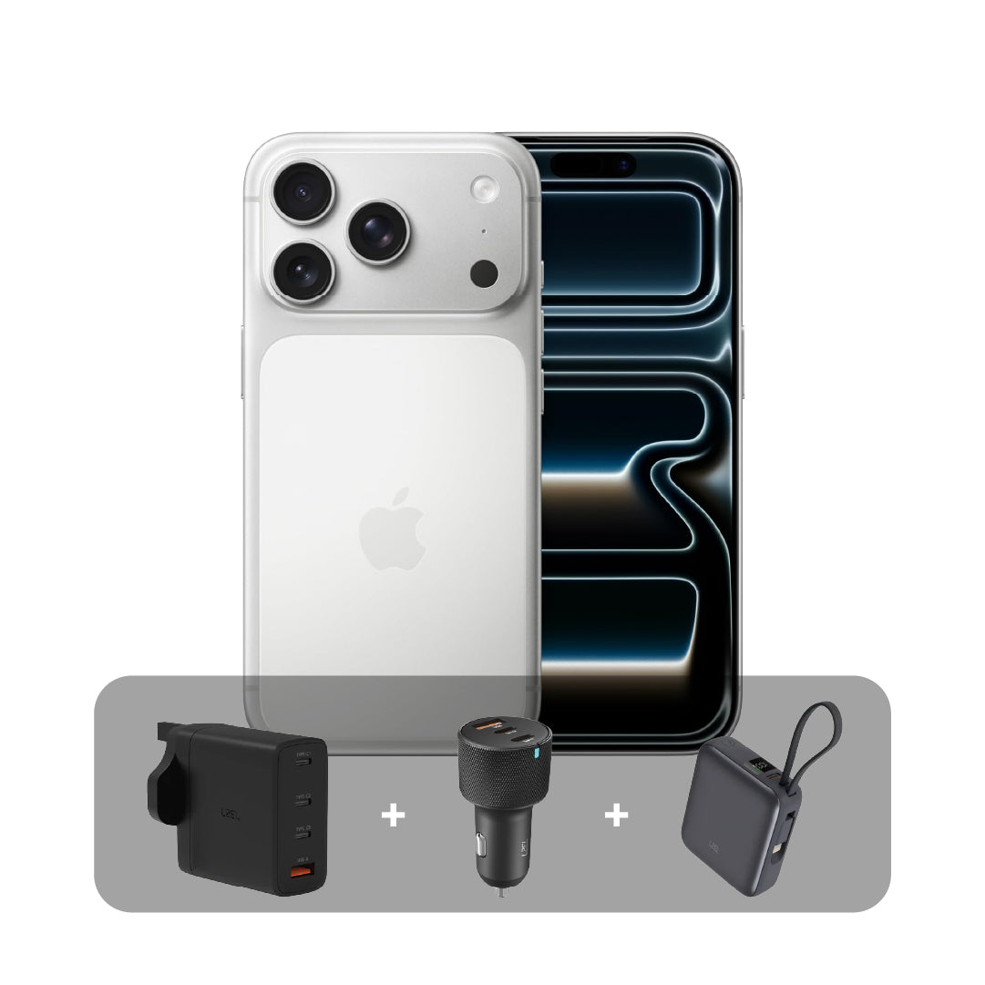 Apple iPhone 17 Pro Max- 512GB - 6.9 inch - Dual eSim+ Bundle Offer (Middle East Version) | Silver