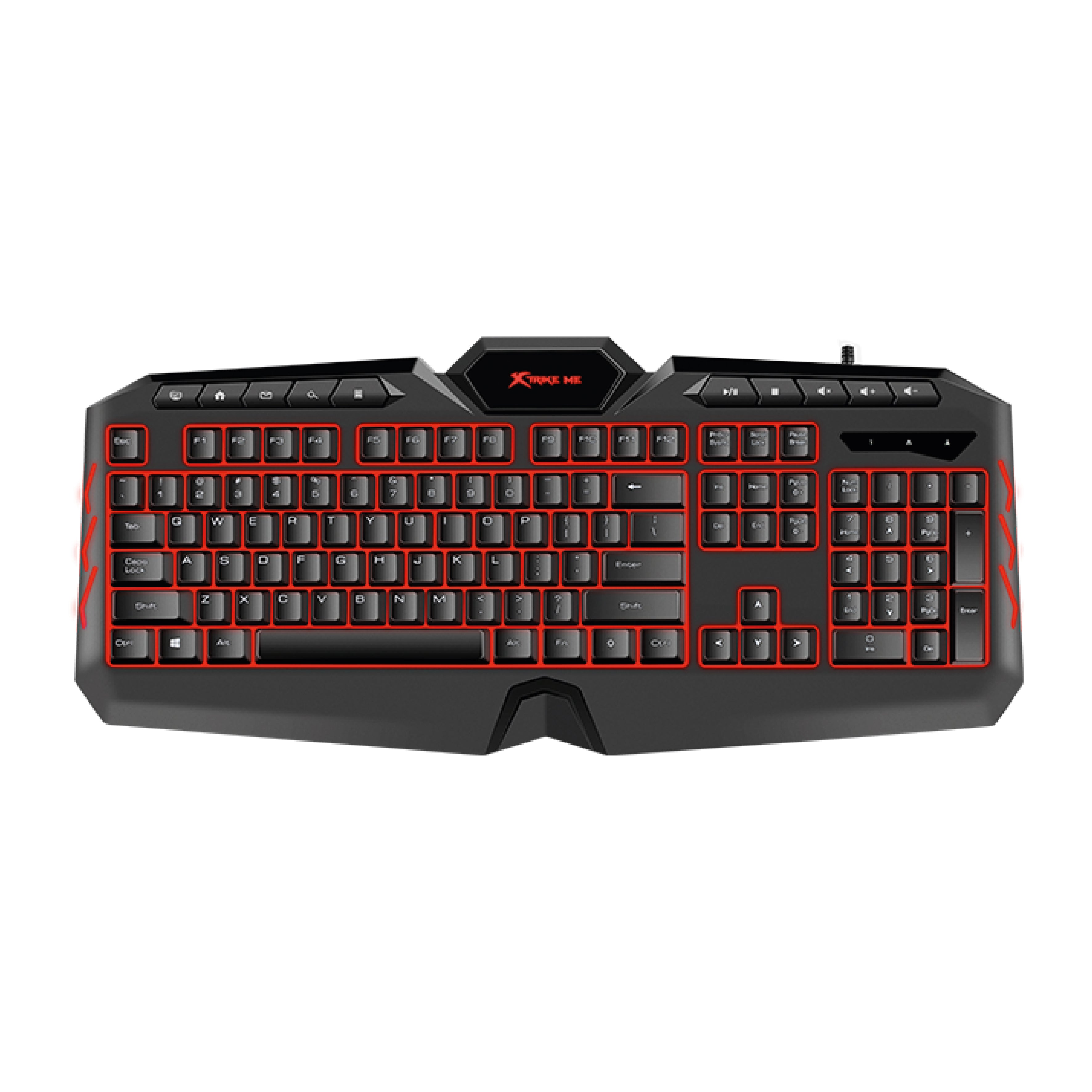 XTRIKE Me 7 Color Backlight Wired Gaming Keyboard