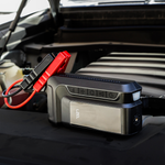 معزز لبطارية السيارة من LZEL EnergizeIgnite Air 12000mAh 12V مع كشاف LED ومنفاخ إطارات | رمادي/أسود