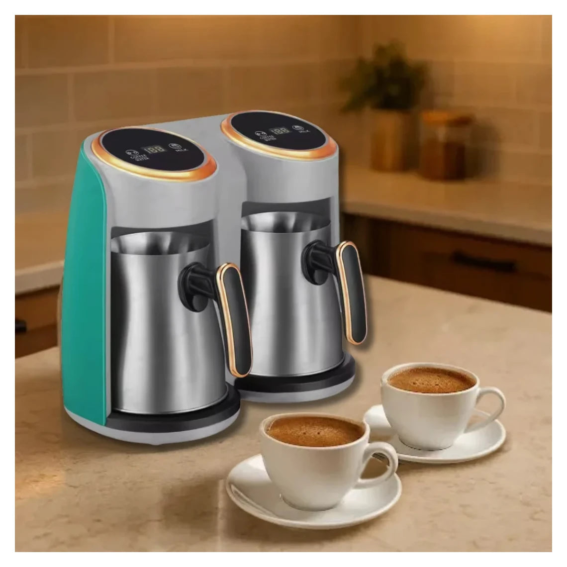Emjoi UECM-105 Digital Dual Coffee Maker